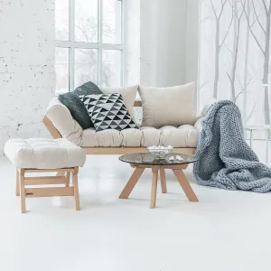 MarLiving Taburet BREEZIO 02 55 cm z masívu/modrý