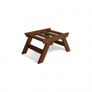 MarLiving Taburet BREEZIO 03 55 cm z masívu/modrý