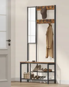 SONGMICS Predsieňový vešiak s botníkom Vasagle ELEVATOR hnedý