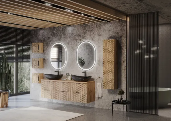 ArtCom Vysoká skrinka do kúpeľne DIAMOND 80-01
