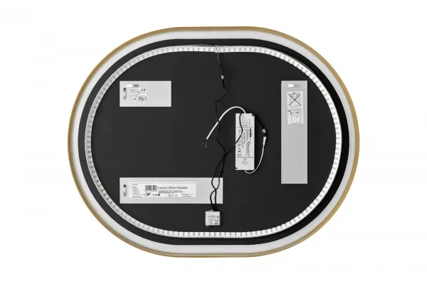 ArtCom LED zrkadlo APOLLO 2 | zlatá 90 x 70 cm