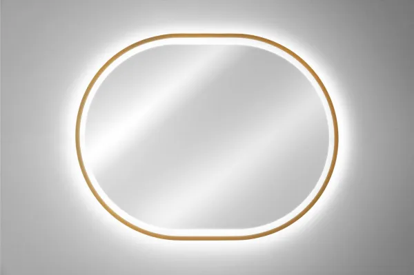 ArtCom LED zrkadlo APOLLO 2 | zlatá 90 x 70 cm