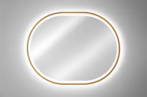 ArtCom LED zrkadlo APOLLO 2 | zlatá 90 x 70 cm