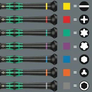 WERA Sada precíznych skrutkovačov Kraftform Micro Universal 1, 12 dielna