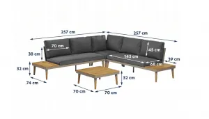 Elvisia Luxusný hliníkový záhradný set BJÖRN