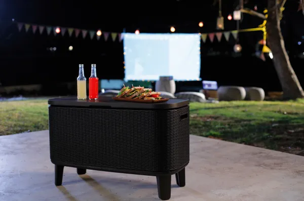 KETER Záhradný stolík BUNCH BAR RATTAN | hnedá