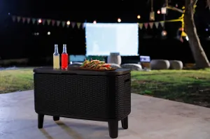 KETER Záhradný stolík BUNCH BAR RATTAN | hnedá