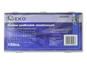 Geko Sada medených plochých podložiek 150 ks