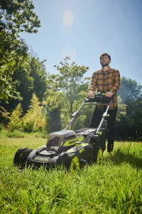 AKU kosačka na trávu RYOBI RY36LMX51A-160 s pojazdom RY5133004589