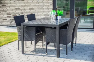 Elvisia Záhradné kreslo VERDE | antracit