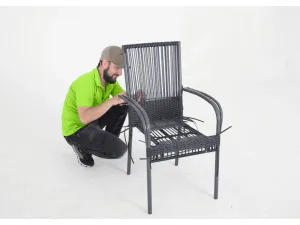 Elvisia Záhradné kreslo VERDE | antracit