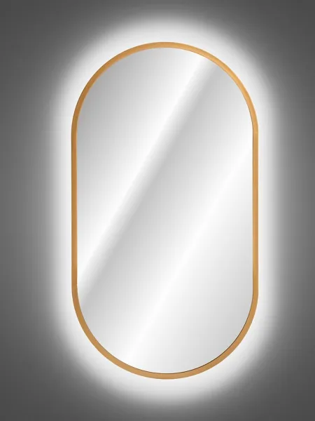 ArtCom LED zrkadlo APOLLO | zlatá 50 x 90 cm