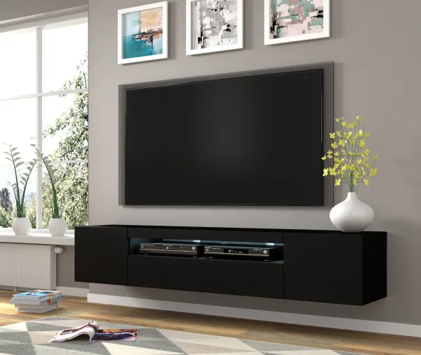ArtBm TV stolík AURA 200 | čierny mat