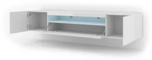 ArtBm TV stolík AURA 200 | biely - biely lesk