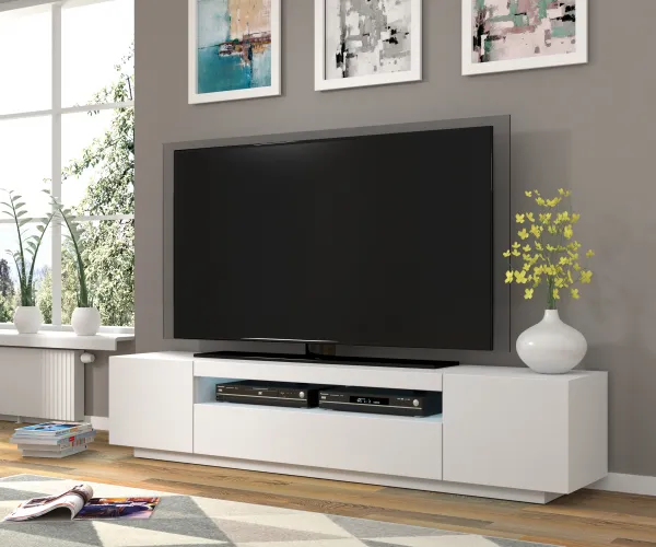 ArtBm TV stolík AURA 200 | biely mat