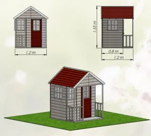 ArtWD Detský záhradný domček COTTAGE