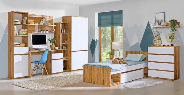 Dolmar Posteľ ARCHA AR9 | 90 x 195 cm Farba: Biela