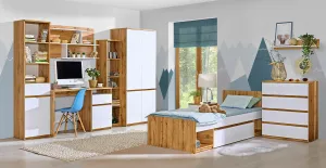 Dolmar Posteľ ARCHA AR9 | 90 x 195 cm Farba: Biela