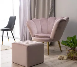 Signal Taburetka LORI VELVET Farba: Bluvel 68 / curry