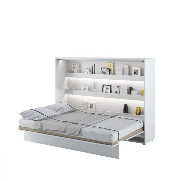 Dig-net nábytok Sklápacia posteľ Lenart BED CONCEPT BC-04 biela | 140 x 200 cm