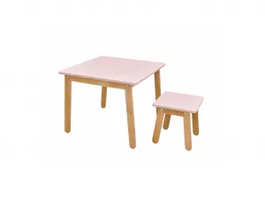 ArtBel Detský set stôl & stolička WOODY Farba: Ružová