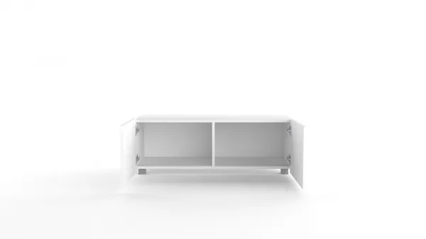 ArtGiB TV stolík KOLDER KL-01 | biely mat