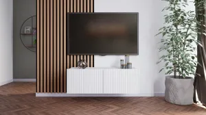 ArtGiB TV stolík KOLDER KL-01 | biely mat