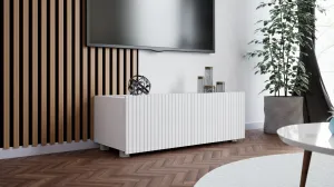 ArtGiB TV stolík KOLDER KL-01 | biely mat