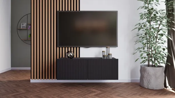 ArtGiB TV stolík KOLDER KL-01 | čierny mat