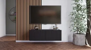 ArtGiB TV stolík KOLDER KL-01 | čierny mat