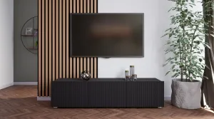 ArtGiB TV stolík KOLDER KL-02 | čierny mat