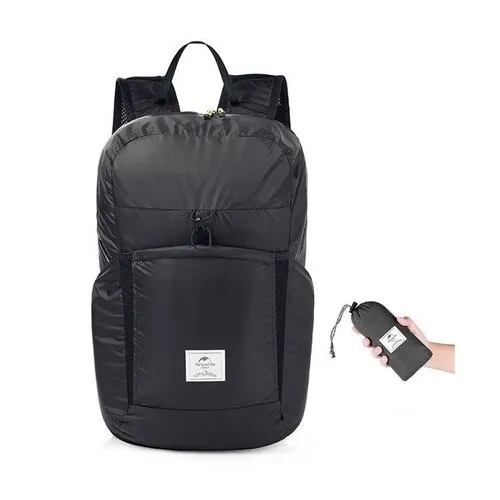 Naturehike Skladací cestovný batoh 22L Farba: Čierna
