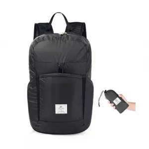 Naturehike Skladací cestovný batoh 22L Farba: Čierna