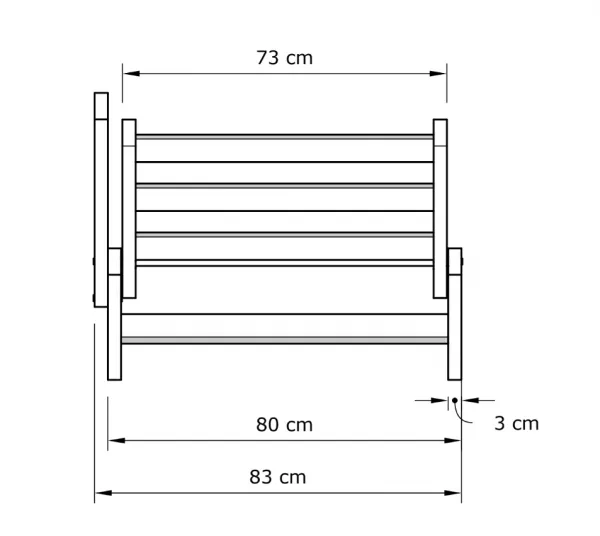 MarLiving Skladacia futonová pohovka BREEZIO 01 170 cm z masívu/modrá