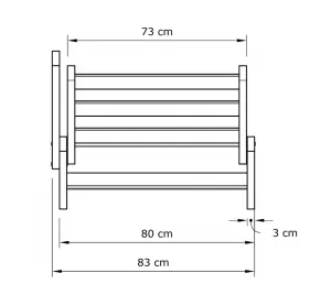 MarLiving Skladacia futonová pohovka BREEZIO 01 170 cm z masívu/modrá