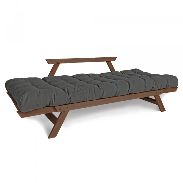 MarLiving Rozkladacia škriňová pohovka BREEZIO 03 170 cm z masívu/sivá