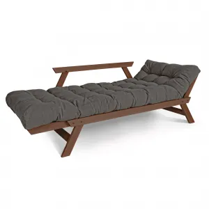 MarLiving Rozkladacia škriňová pohovka BREEZIO 03 170 cm z masívu/sivá