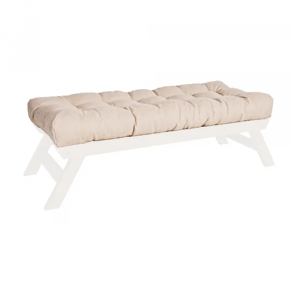 MarLiving Lavica BREEZIO 01 140 cm z masívu/krémová