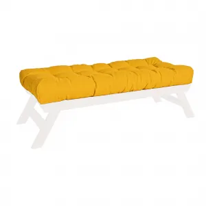MarLiving Lavica BREEZIO 02 140 cm z masívu/žltá