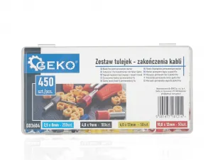Geko Sada káblových koncoviek 450 kusov