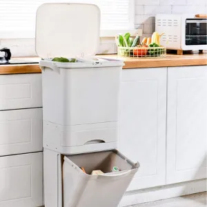 Recyklačný kontajner 42L krém Nardan