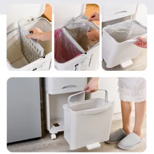Recyklačný kontajner 42L krém Nardan