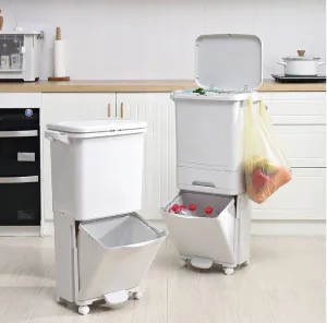 Recyklačný kontajner 42L krém Nardan