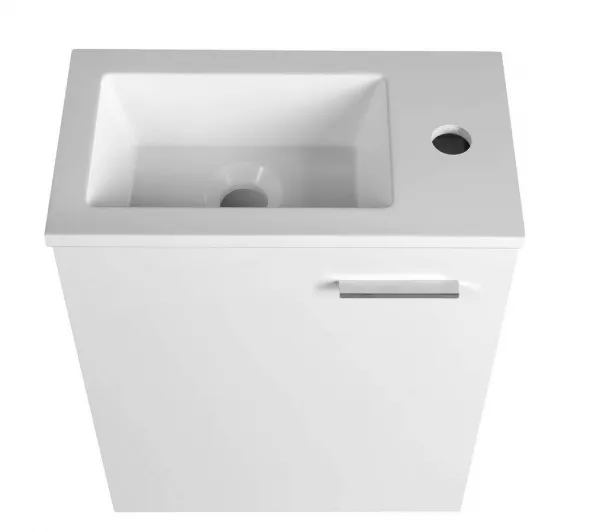 ZOJA skrinka s keramickým umývadlom 40x22 cm, biela 51049A-01