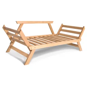 MarLiving Skladacia futonová pohovka BREEZIO 01 170 cm z masívu/modrá