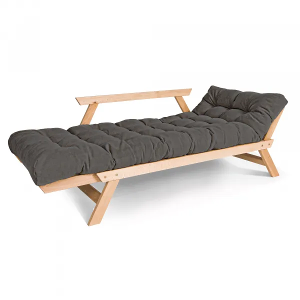 MarLiving Rozkladacia látková pohovka BREEZIO 02 170 cm z masívu/sivá