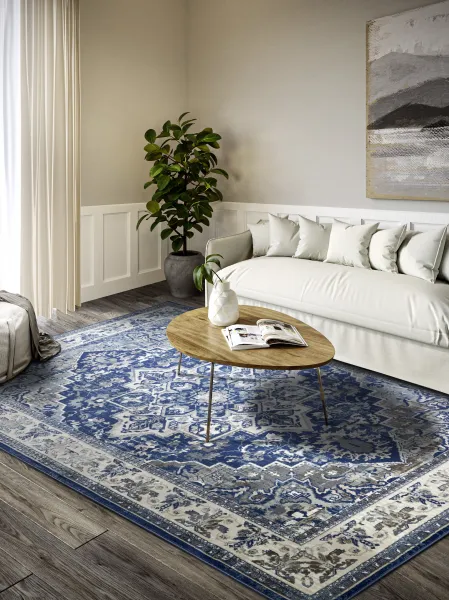 Villeroy & Boch - Hanse Home koberce Kusový koberec Villeroy & Boch 106123 Blue, Cream - 160x235 cm