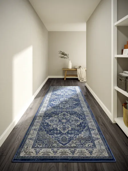 Villeroy & Boch - Hanse Home koberce Behúň Villeroy & Boch 106123 Blue, Cream - 80x240 cm