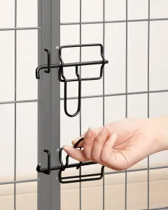 SONGMICS Ohrádka pro zvířata Thaso černá