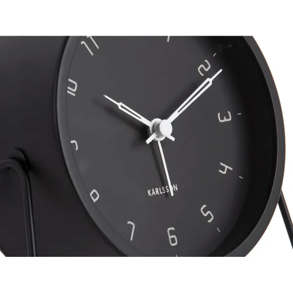 Karlsson 5952BK dizajnový budík 13 cm